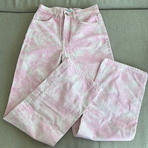 Zara Pink tie dye pants